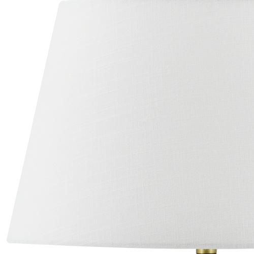 Design de abajur curto de cerâmica com abajur branco