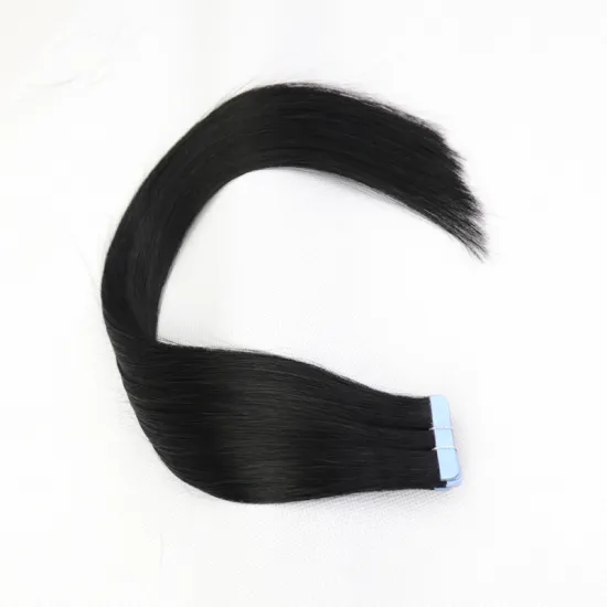 Wholesale Mongolian Custom Color  Brazilian Medium Brown Cheap Natural Women Straight Long Human Hair Extention Tape In #27 Remy