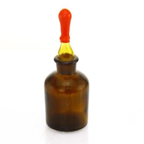 Bottiglia di caduta di vetro ambra con pipetta 60ml