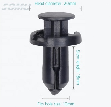 Plastikowe klipsy zderzaka 10 mm dla Honda 91503-SZ5-003