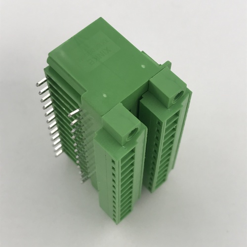 Paso de 3,81 mm con bloque de terminales de doble fila de brida