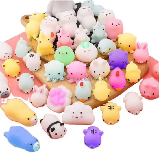 Stress Relief and Fun: A Collection of Soft, Animal-Shaped Squishy Squeeze Toys for Kids