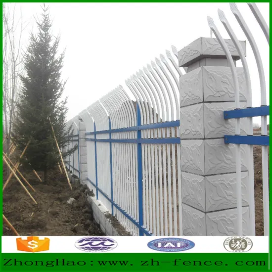 Factory direct sale PVC coated zinc steel fence wall and fence gate