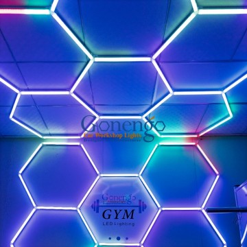 Großhandel Fitnessstudio-LED-Beleuchtung: High-End-RGB-Hexagon-Lichter 43W