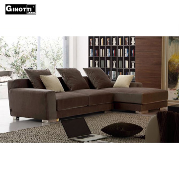 Dongguan velvet sofa factory OEM fabric sofa