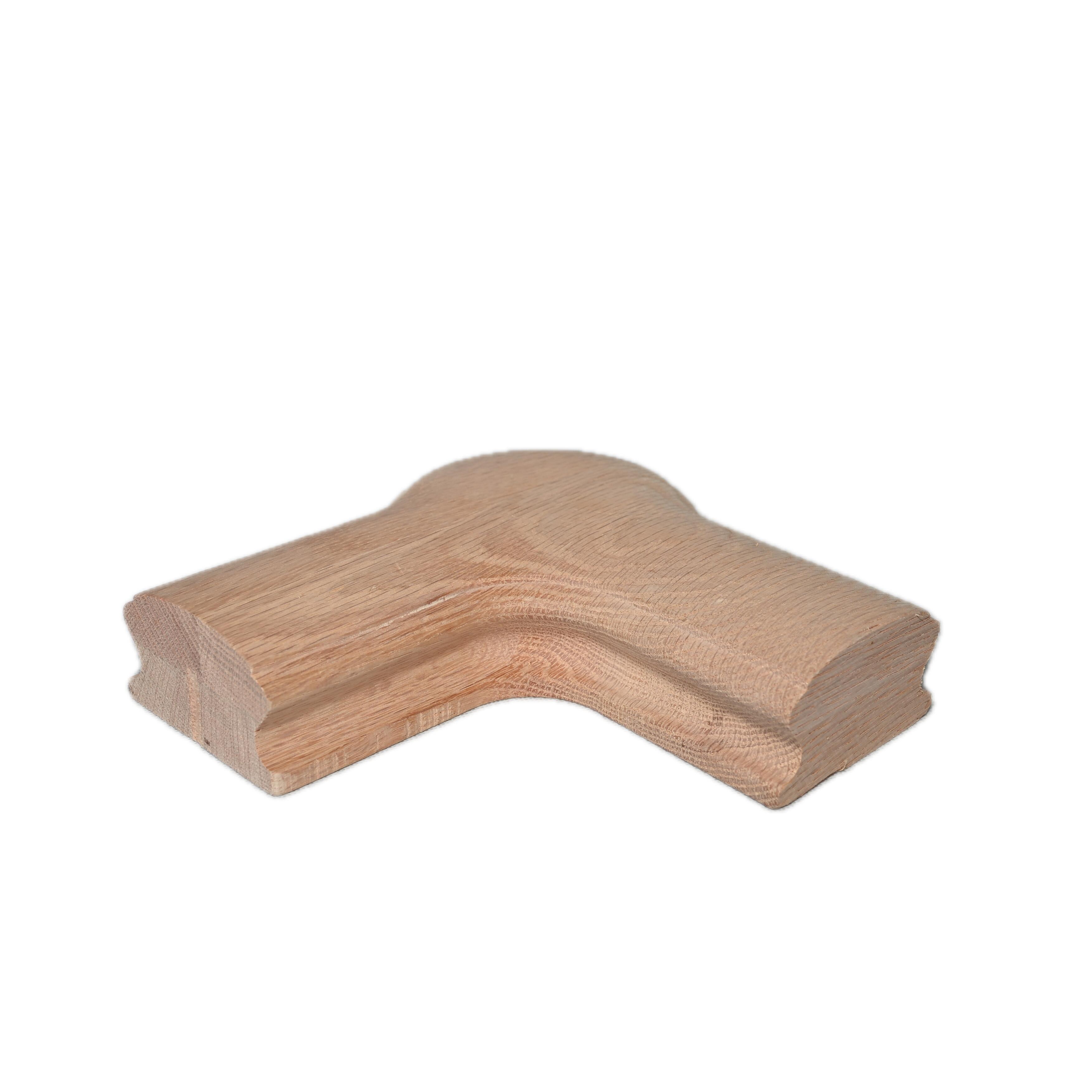 Wooden stair elbow