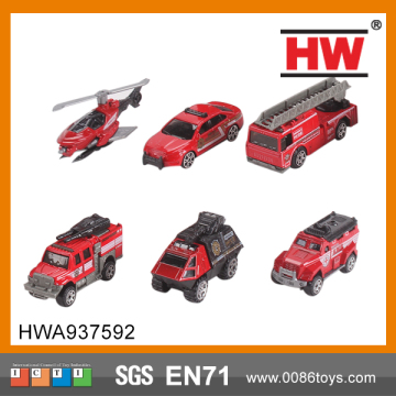 Child Diecast Red Mini Fire Truck Toy