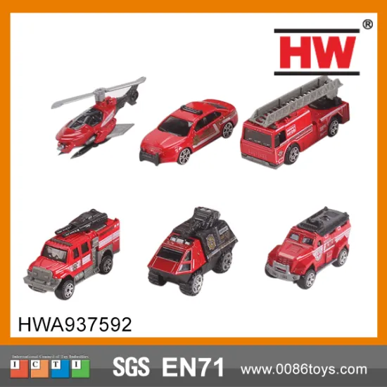 Child Diecast Red Mini Fire Truck Toy