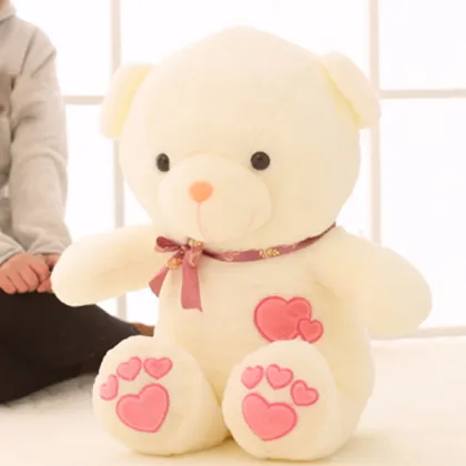 Soft Plush With Checked Tie Teddy Bear Plush, Teddy Bear Plush 120cm, Plush Giant Teddy Bears