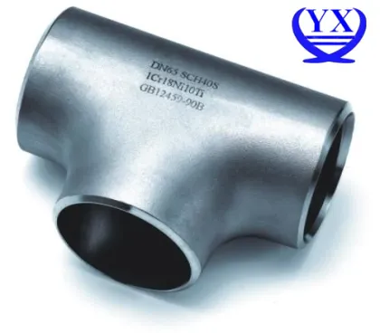 JIS standard Q235 stee pipe tee