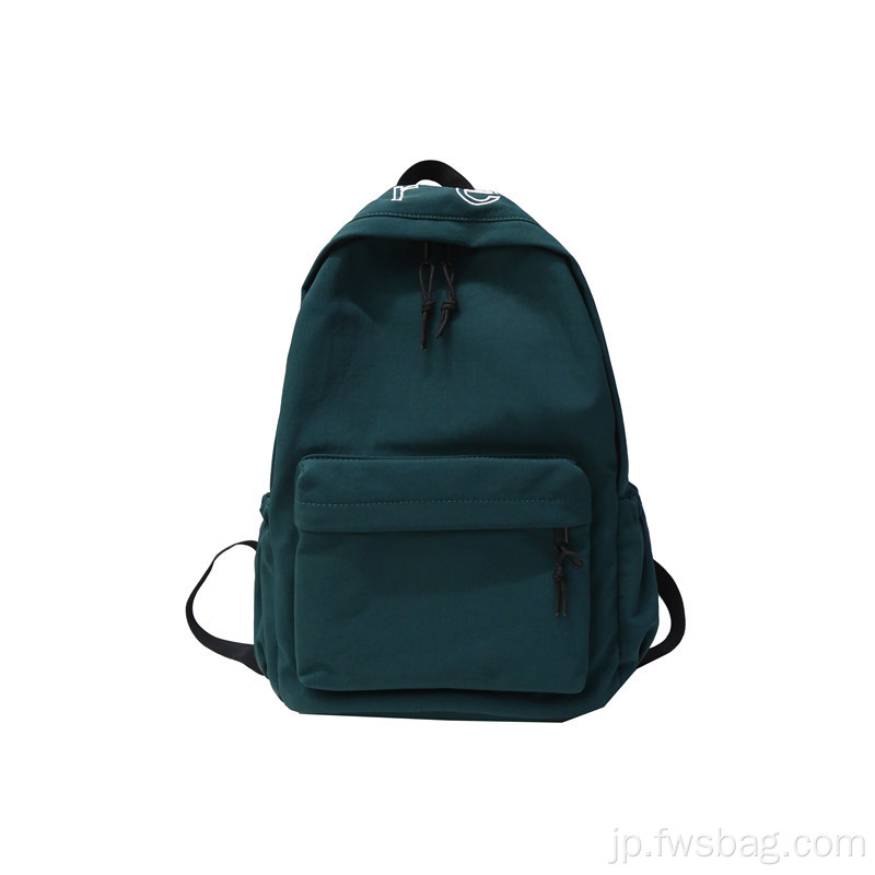 シンプルなスタイルのエアクッションストラップレディースバックパックカスタムプリントナイロンスクールバッグ