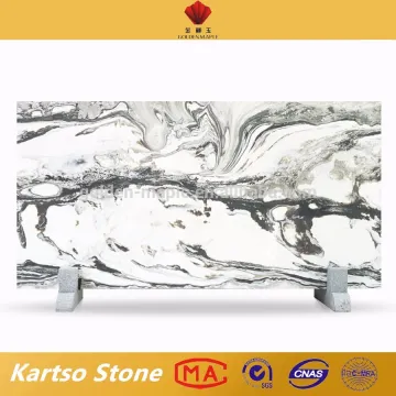 Oriental landscape painting vein micro crystal big stone slab