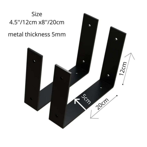 Minimalist Steel Floating Shelf Brackets