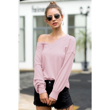 Off Shoulder Ladies Fashion T-Shirt