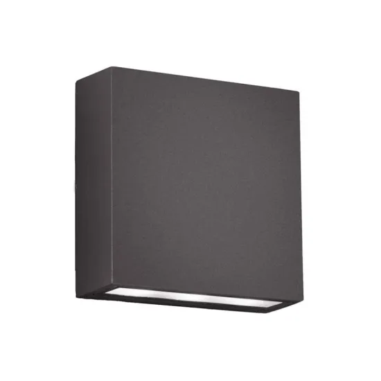 Outdoor Up and Down LED Wall Lights: 6W Plastic Body Rectangle Lights for Garden Illumination