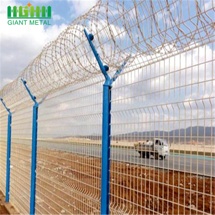 Anti Climb Fence Security Barbed Wire Airport Fence