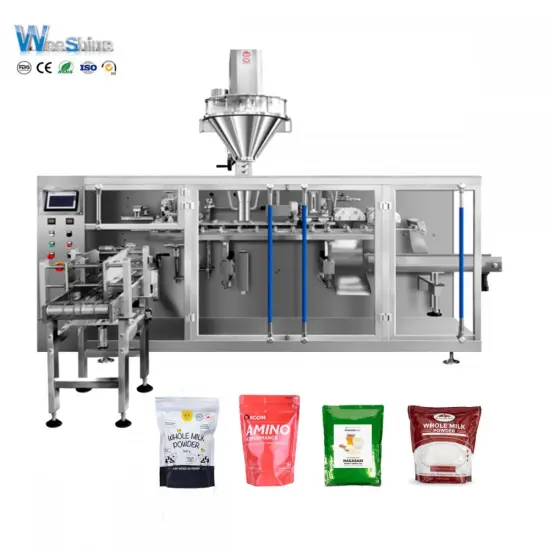 Horizontal Premade Stand Up Bag Powder Packing Machine