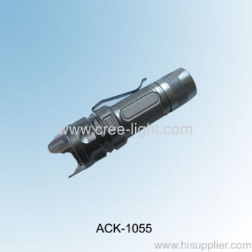 High Power Cree Led Light Aluminium Led Flashlight Stainess Steel Attack Head Ack-1055 