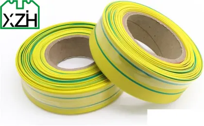 Yellow & Green XZH High-Quality Wire Insulation Shrinkable Sleeve Polyolefin Raychem Heat Shrink Tube