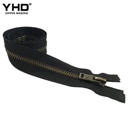 quality 5# silver metal zippers for carhartt jackets and clothing