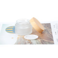 Creme facial fosco para vidro de grão de madeira engarrafado separadamente