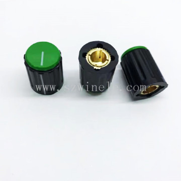 Bakelite Potentiometer Knob with 6mm Internal Diameter and 15MM x 17MM Outer Dimensions