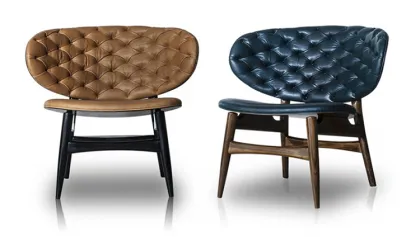 Aged Leather Leisure Chesterfield Sofa