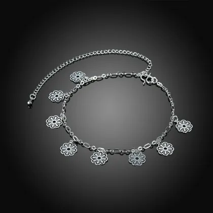 Jenia New Popular Jewellery Silver Plated Trend Handmade Anklet For Women