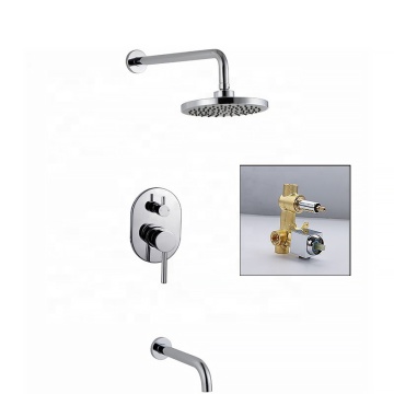 Hotel European Hotel nascosto Mixer per doccia con doccia in ottone Bruppo per la doccia a pioggia