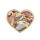 18k Gold Color Natural Heart Drusy Crystal Rings