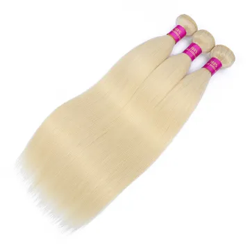 YueXiu Hair 613 Blonde Human Hair Weave, Sew In Human Hair Extensions Blonde