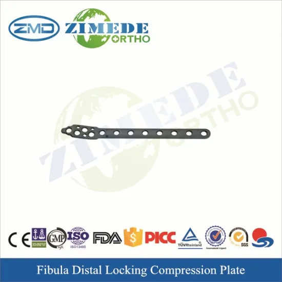 CE ISO proved Fibula distal locking plate orthopaedic spinal implant