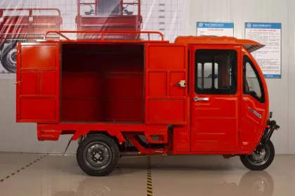 Electric Enclosed Cabin Cargo Tricycle Delivery Vehicles