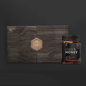 Custom luxury cardboard bee honey packaging gift box