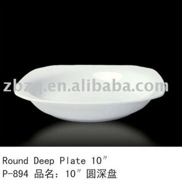 porcelain dinnerware deep soup plate
