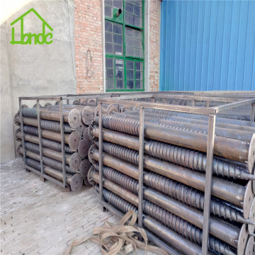 High quality  ground screw piles with flange