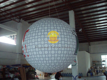 Dia 2.5m Inflatable Advertising Helium Golf Ball With 0.18mm Pvc, Sport Balloons