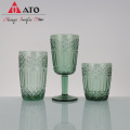 Ato Green Glass Goblet Goblet Hotel Glass Tassen