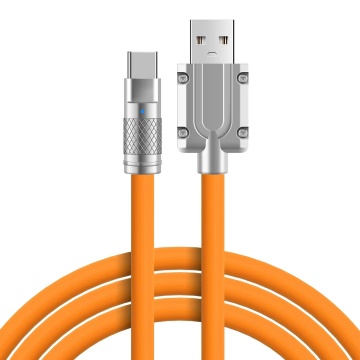 2024 New Liquid Silicone Type-C USB Data Cable 120W Fast Charging Cable 6A for Samsung Huawei Xiaomi