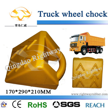 Heavy Duty Trailer Yellow Plastic Wheel Chock