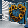Water barrier plastic shower curtain