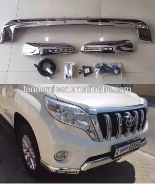 2016 FJ150 front bumper chrome trims LED light