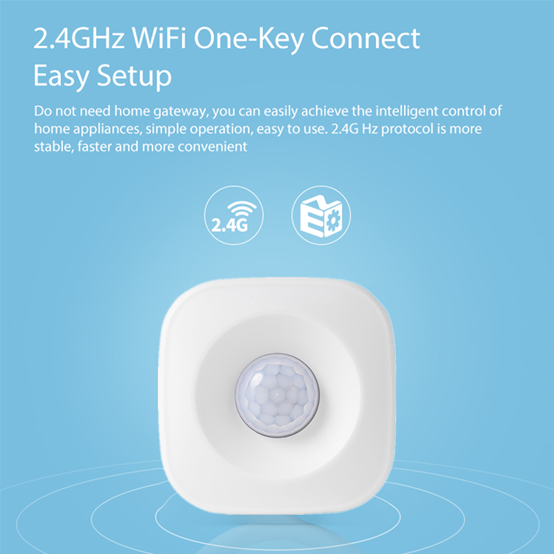 WiFi Motion PIR Detektorsensor Smart Life App