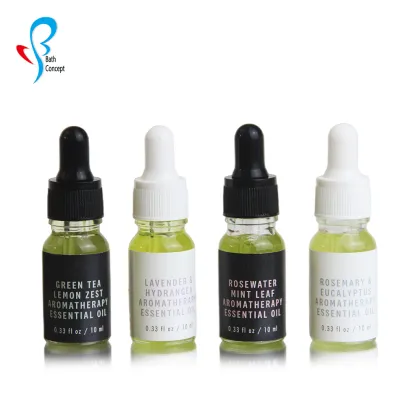 Private Label Peppermint Rosemary Tea Tree Lavender Aromatherapy Essential Oil Gift Set