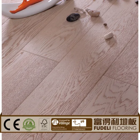 Multilayer E1 Eco friendly engineered oak flooring wide