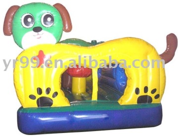 Inflatable Yellow Dog Castle
