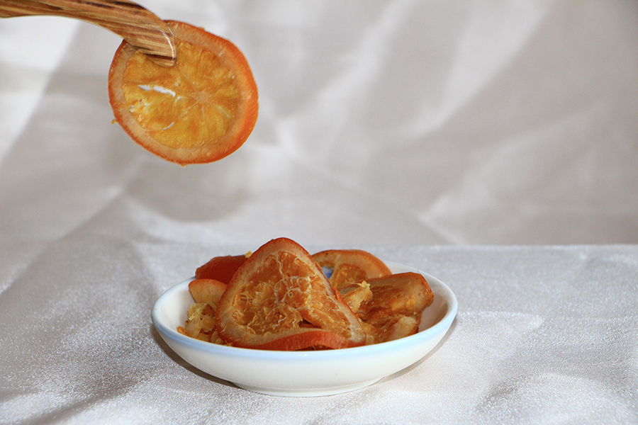 Enzimas rodajas de naranja del ombligo