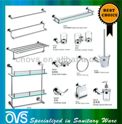 wholesale bathroom bin & toilet brush set 90 series