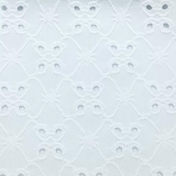 Tessuti a maglia su un lato con ricamo imitazione