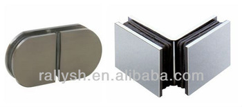 Round and square glass holding clip